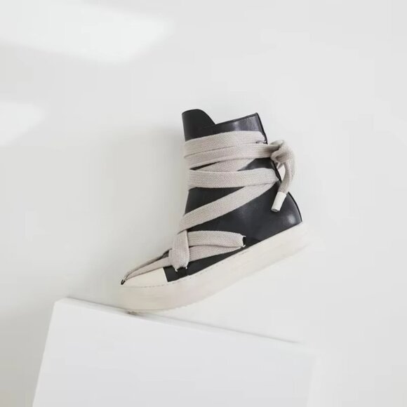 Men Woman Casual Lace-up Thick Soled Trendy Shoes,Street Motorcycle Sneakers - Picture 5 of 6